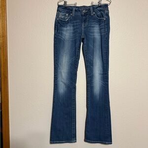Miss Me Boot Cut Jeans in Deep Blue